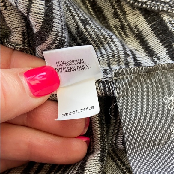 Dana Buchman Black Grey Cowl Neck Dress L - Picture 6 of 6